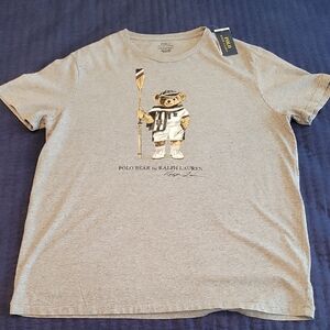 Polo by Ralph Lauren Light Gray Bear Graphic Tee